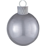 Julekugle Folieballon Sølv