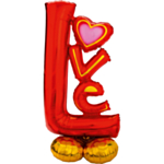 Love Mega Folieballon Rød