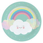 Rainbow And Cloud Tallerkener