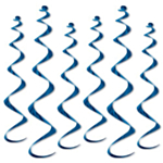 Metalliske Swirls Blå