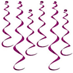 Metalliske Swirls Cerise