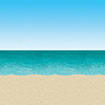 Strand Baggrund Top