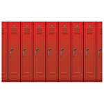 High School Locker Vægbaggrund