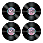 50'er Vinylplade Udskæringer