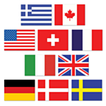 Internationale Flag Udskæringer