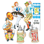 Oktoberfestfigurer Cutouts