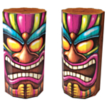 Luau Tiki Totem Dekorationer