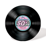 50'er Vinylplade Dekoration
