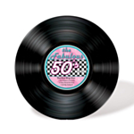 50'er Vinylplade Dekoration