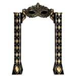 Masquerade Indgangsport Guld/Sort