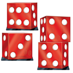 Casino Terning Dekorationer