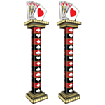 Casino Royal Flush Søjle Dekorationer