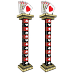 Casino Royal Flush Søjle Dekorationer