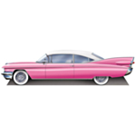50's Rockabilly Bil Dekoration