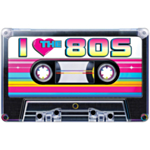 Kassettebånd Dekoration 80's