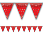 Bandana Vimpel Banner, Rød