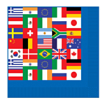 Internationale Flag Servietter