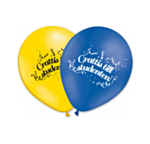 Grattis Till Studenten Balloner Gul/Blå