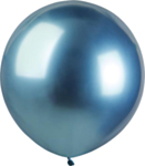 Runde Krom Balloner Blå