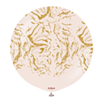 Premium Stor Latexballon Nebula Lyserød/Guld