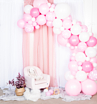 Deluxe Ballonbue DIY Lyserød