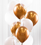 Ballonbuket Guld