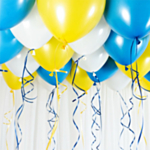 Ballonloft Gul/Blå