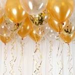Ballonloft Klar/Guld