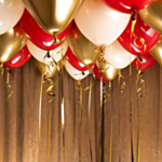 Elegance Ballonloft Rød/Guld