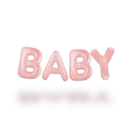Baby Ballonguirlande Pastelrosa
