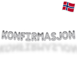 Konfirmasjon Ballonguirlande Sølv