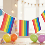 Pride Flagguirlande Regnbue