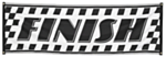 Racerløb Finish Banner