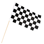 Skakternet Flag På Pind