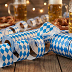 Oktoberfest Serpentiner Blå/Hvid