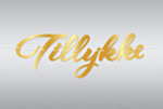 Guirlande Tillykke Guld
