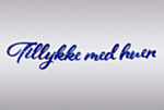 Guirlande Tillykke Med Huen Blå