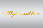 Guirlande Tillykke Med Huen Guld