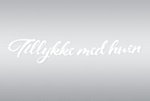 Guirlande Tillykke Med Huen Hvid