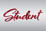 Guirlande Student Rød