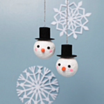 Snemænd Julekugler, DIY