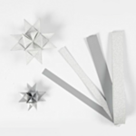 Julestjerner Strimler DIY Sølv