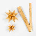 Julestjerner Strimler DIY Guld