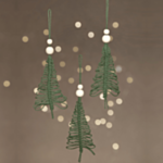 Macramé Juletræspynt: Juletræ, DIY