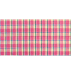 Hør Bordløber Ternet Fuchsia Grøn