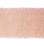 Jute Chevron Bordløber Rosa