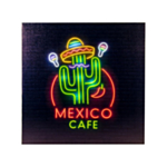 LED Mexico Cafe Skilt