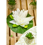 Kunstig Lotusblomst Hvid