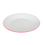 Metal Tallerken Hvid/Rosa