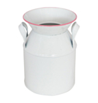 Mælkekande Vase Hvid/Rosa